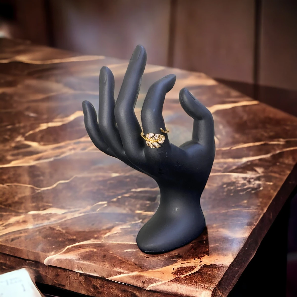 Gilded Glamour: Exquisite Craftsmanship in our Magnificent Golden Ring, a Symbol of Opulence and Elegance